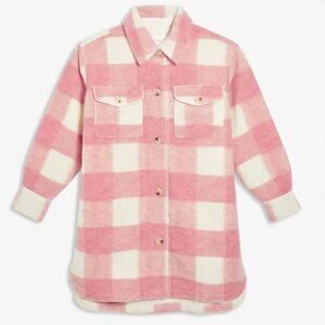 Jillian Harris Pink/White Shacket - Brand new with tags (Large)
